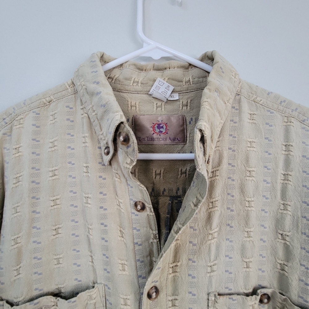 VTG The Territory Ahead Short Sleeve Button Down Cotton Men's XL Casual Lot of 4 - Picture 9 of 9